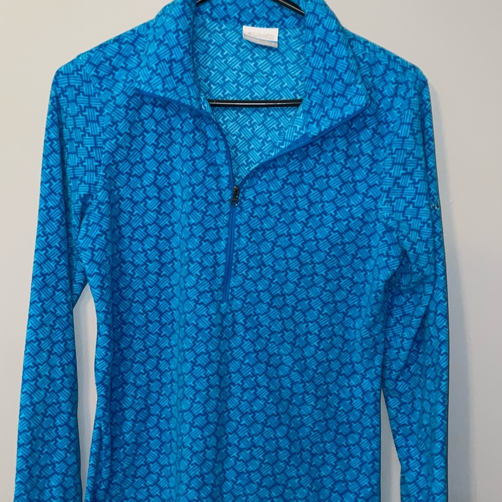 Columbia Half Zip Blue Pullover